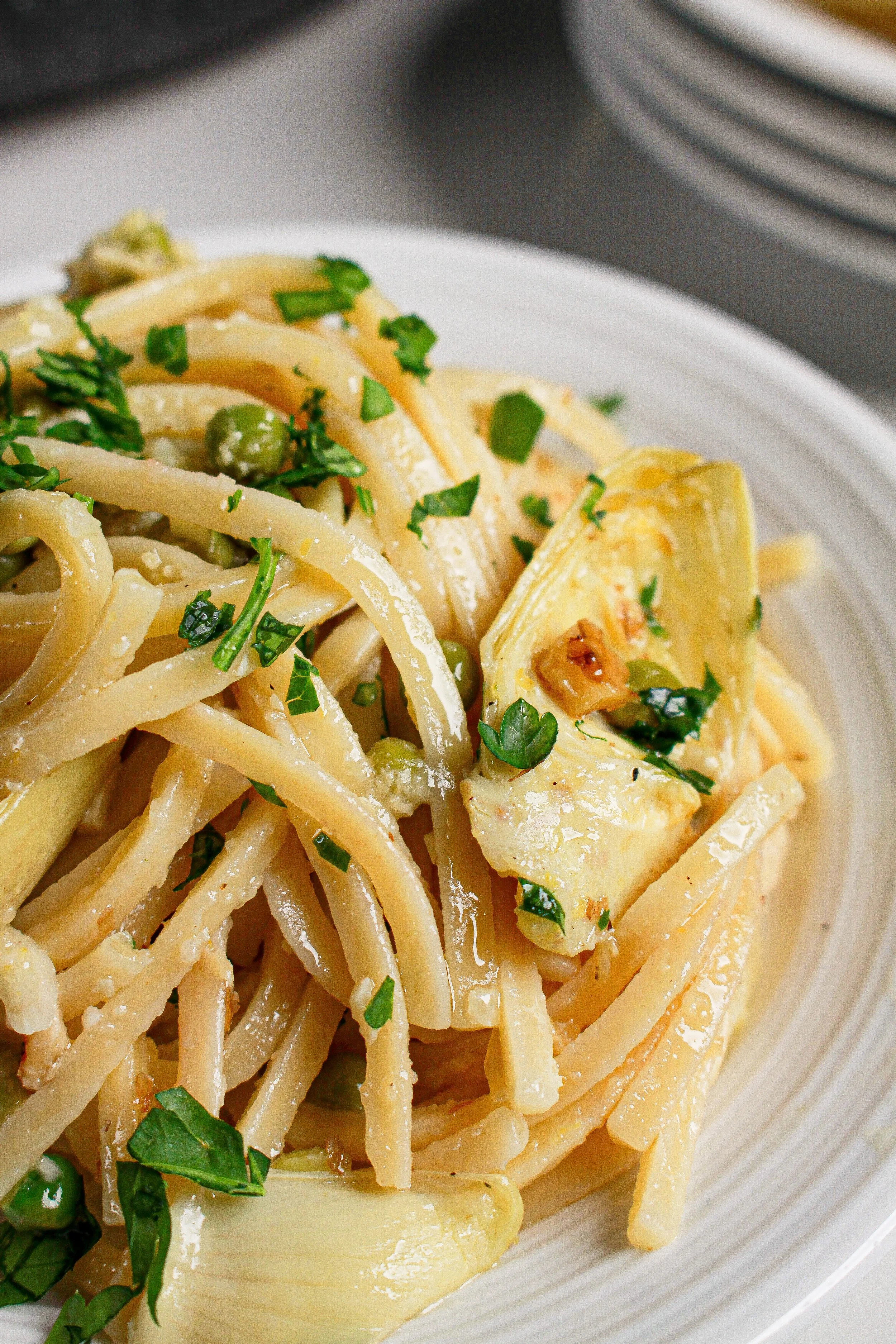 Lemon Artichoke Pasta