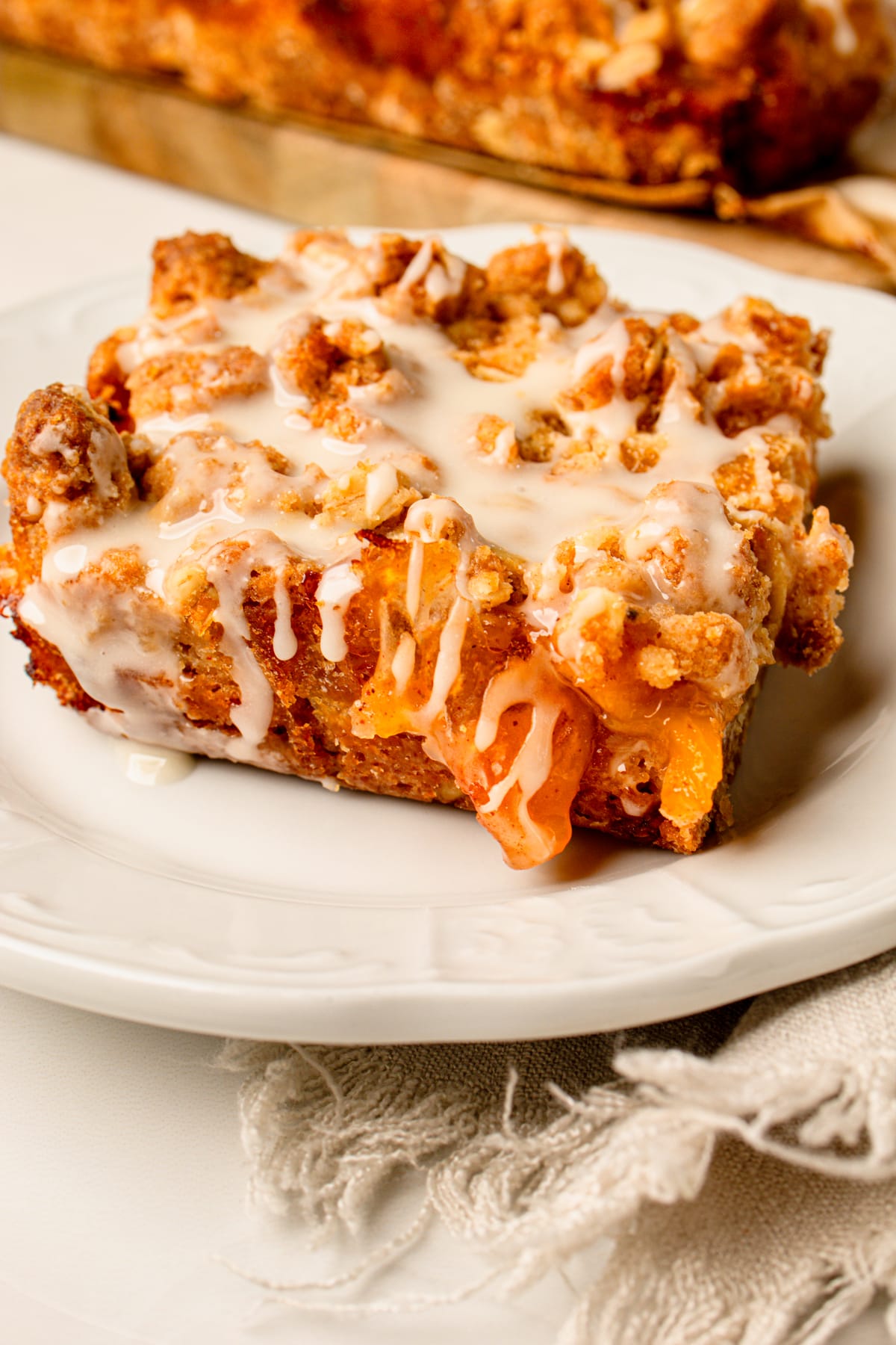 Fresh Peach Crumble Bars (Dairy-Free & Egg-Free)
