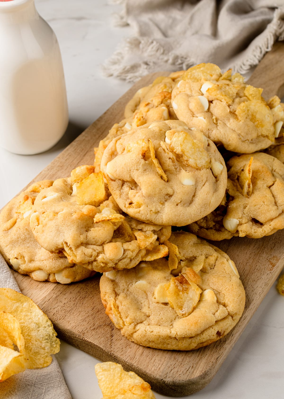 White Chocolate Potato Chip Cookies
