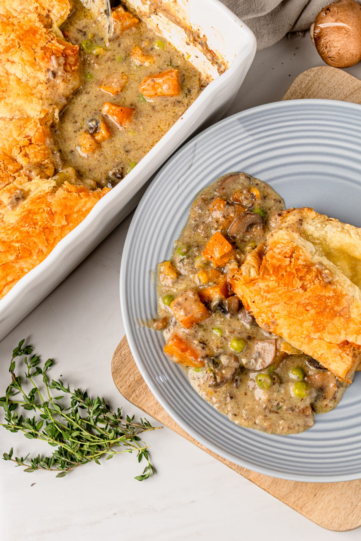 Mushroom & Butternut Squash Pot Pie