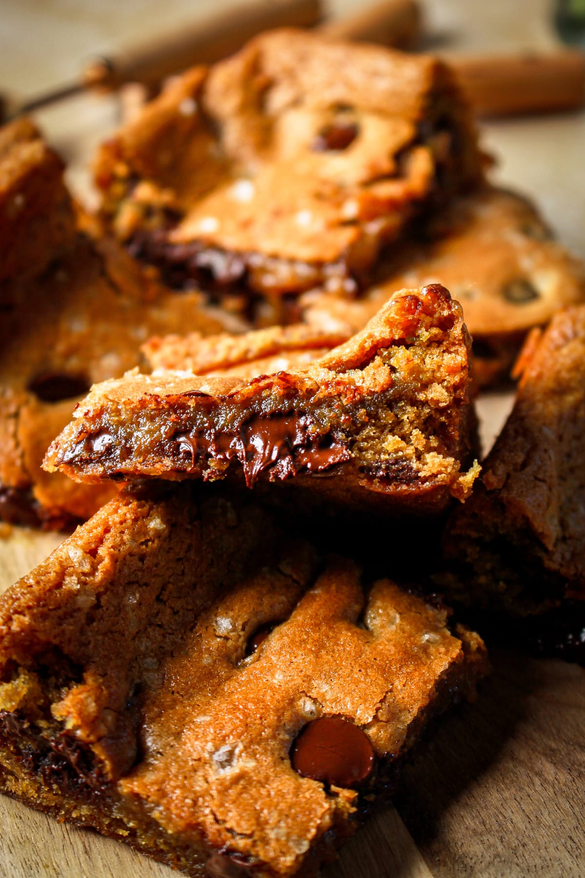 Salted Chocolate SunButter Blondies