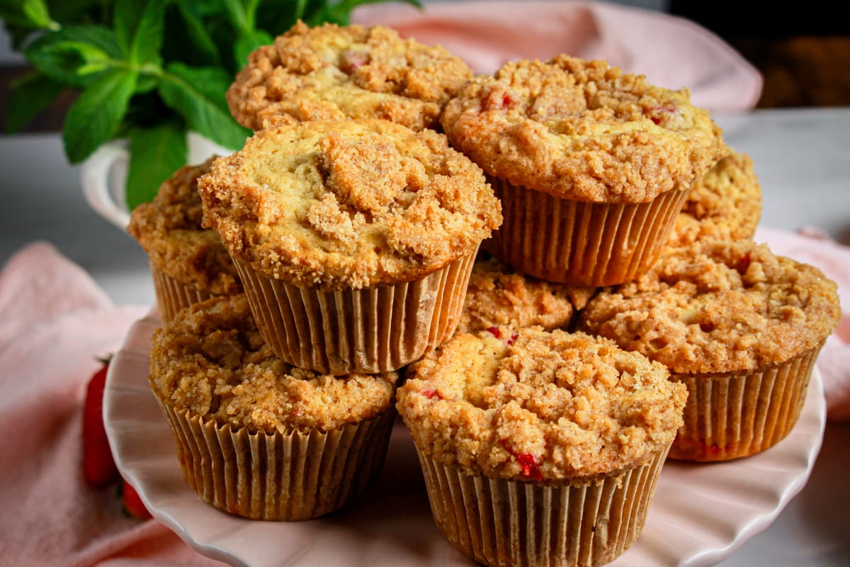 Strawberry Crumb Muffins