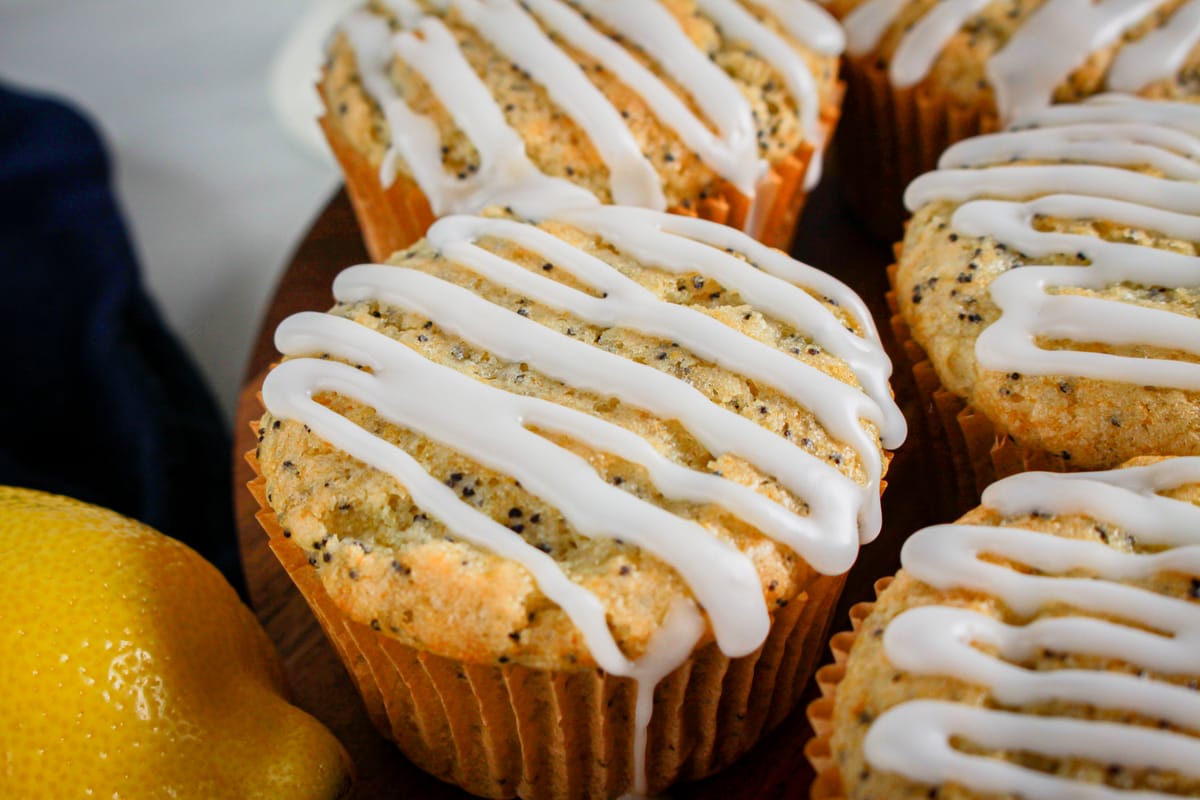 Lemon Poppy Seed Muffins (Egg-Free, Dairy-Free, Nut-Free)