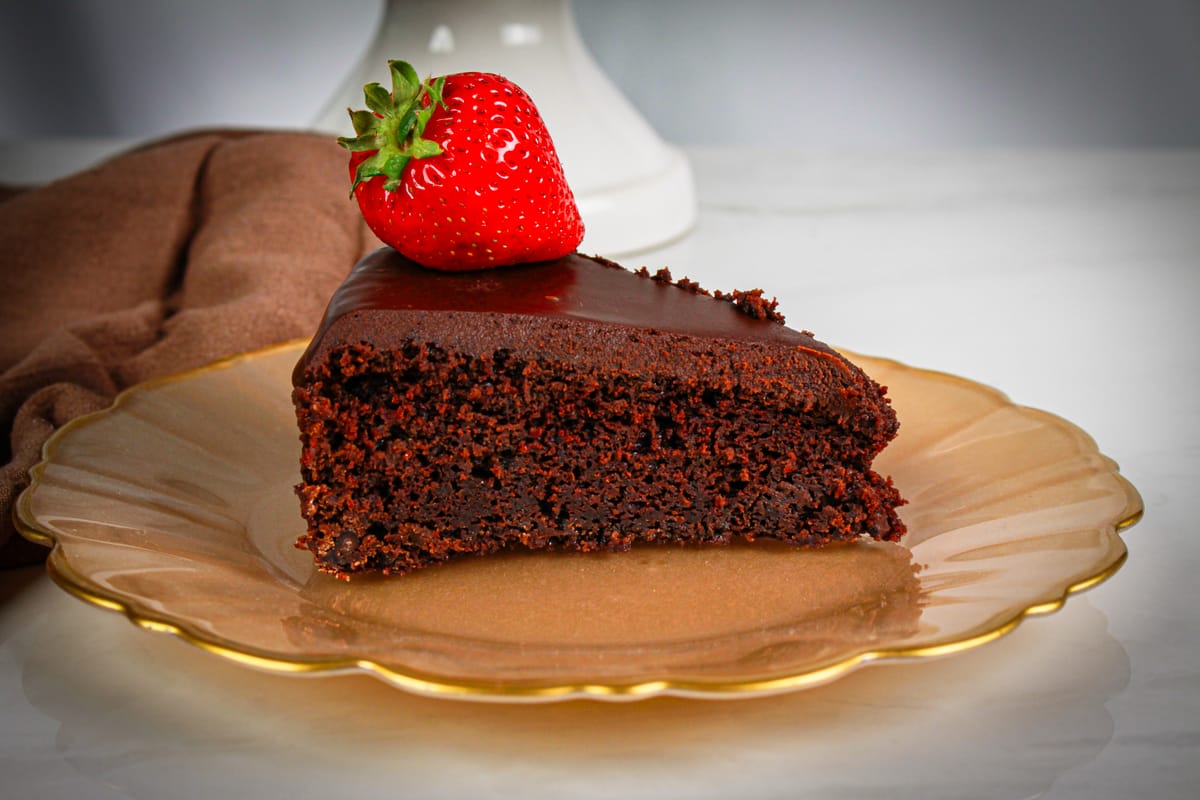 The Most Luxurious Chocolate Olive Oil Cake (Egg-Free, Dairy-Free, Nut-Free)