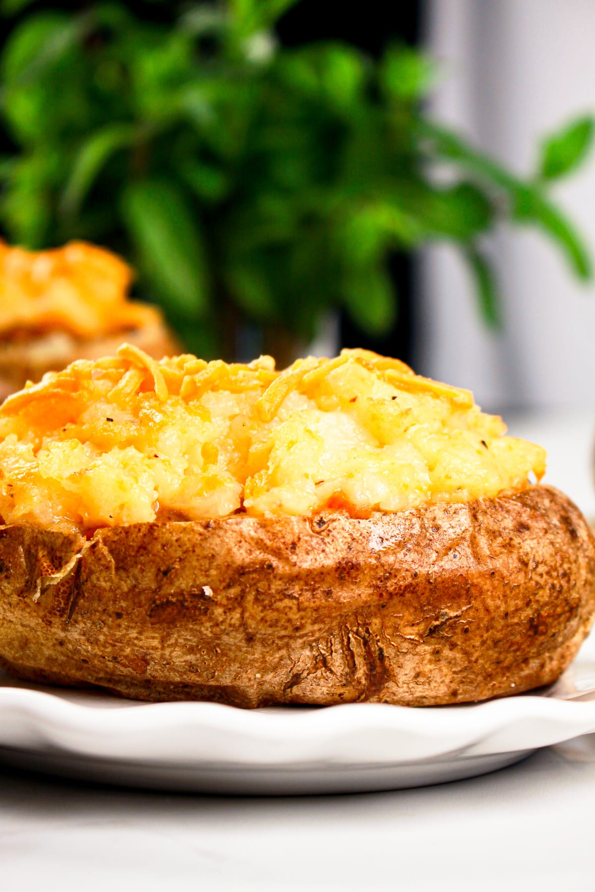 Lentil & Mushroom Stuffed Shepherd's Pie Potatoes