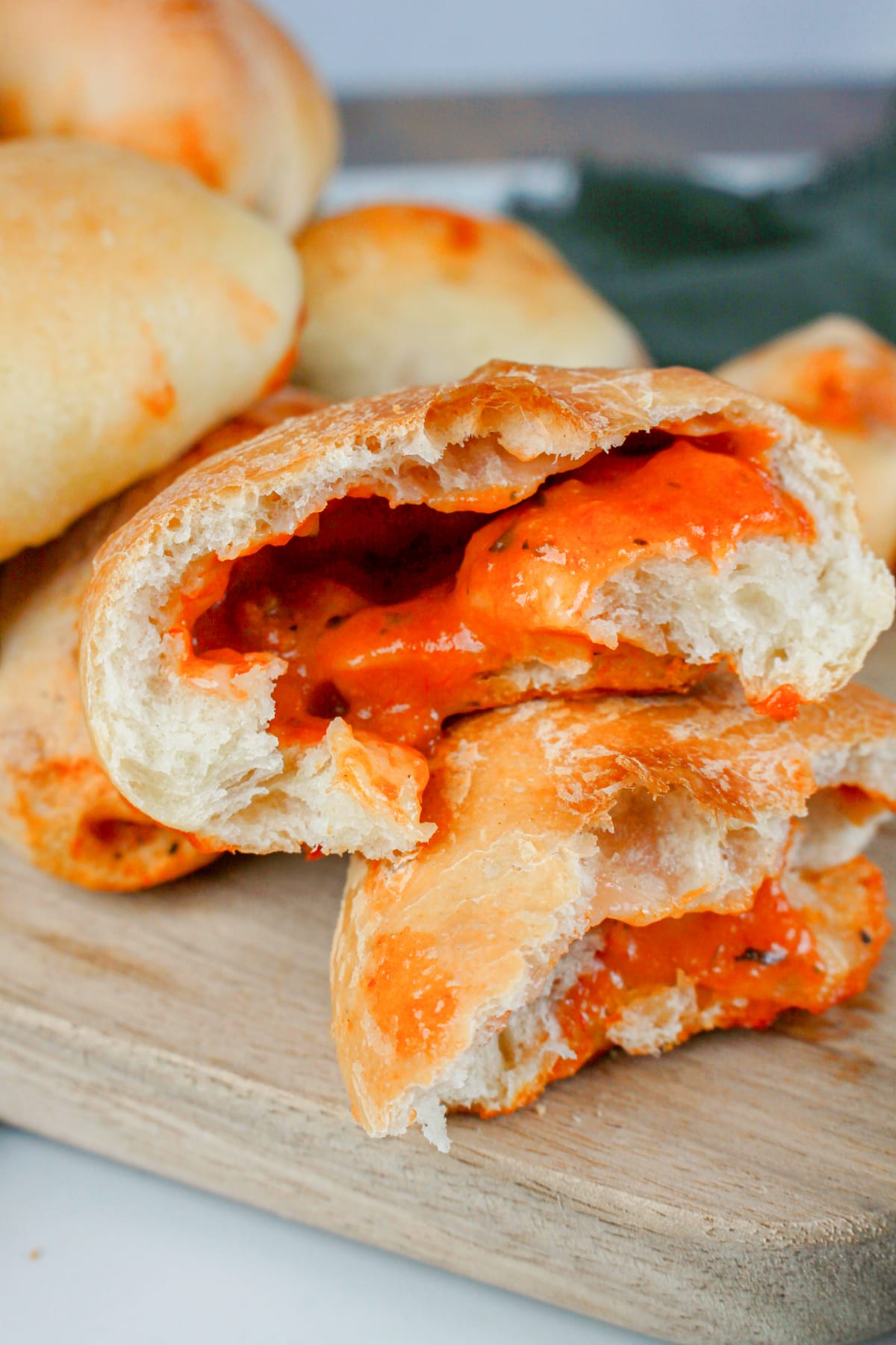 Pizza Pocket Rolls (Rhodes Dough Version)