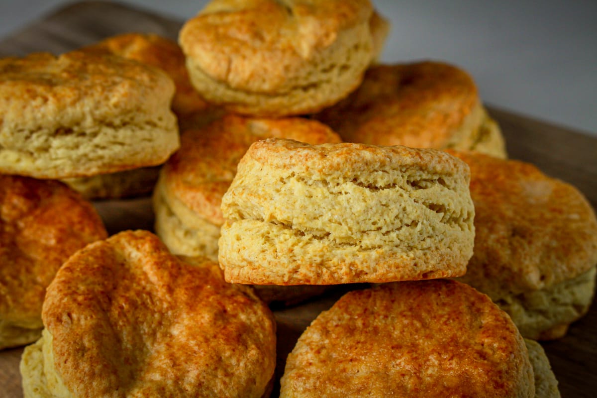 Golden Dairy-Free Buttermilk Biscuits