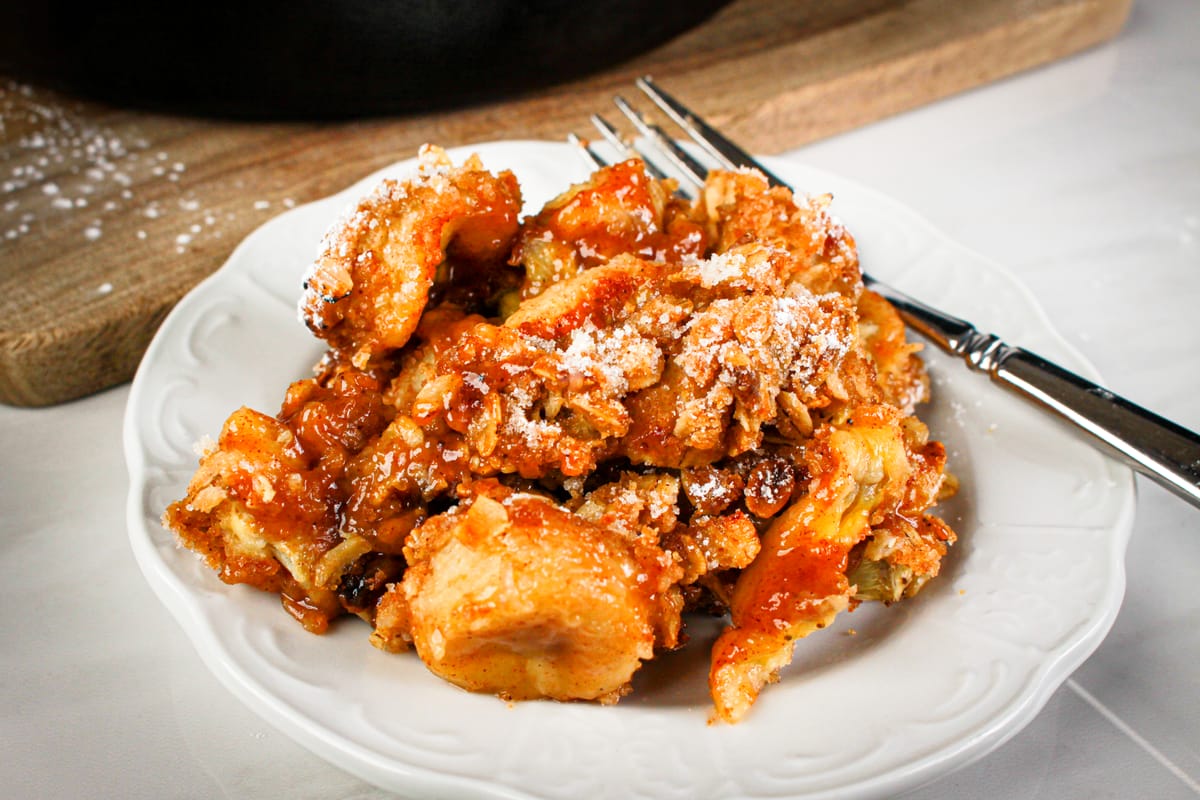 Caramelized Banana Crumble Skillet