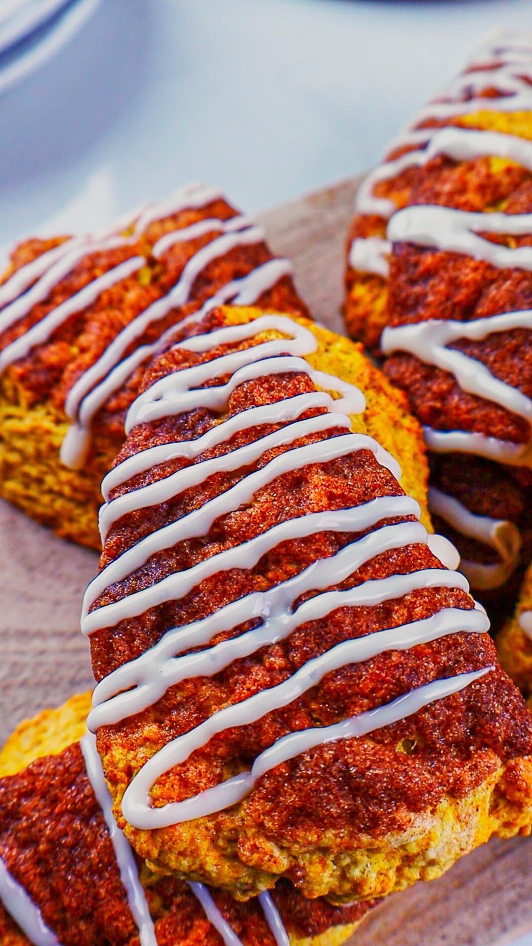 Quick Pumpkin Spice Scones with Brown Sugar Crunch