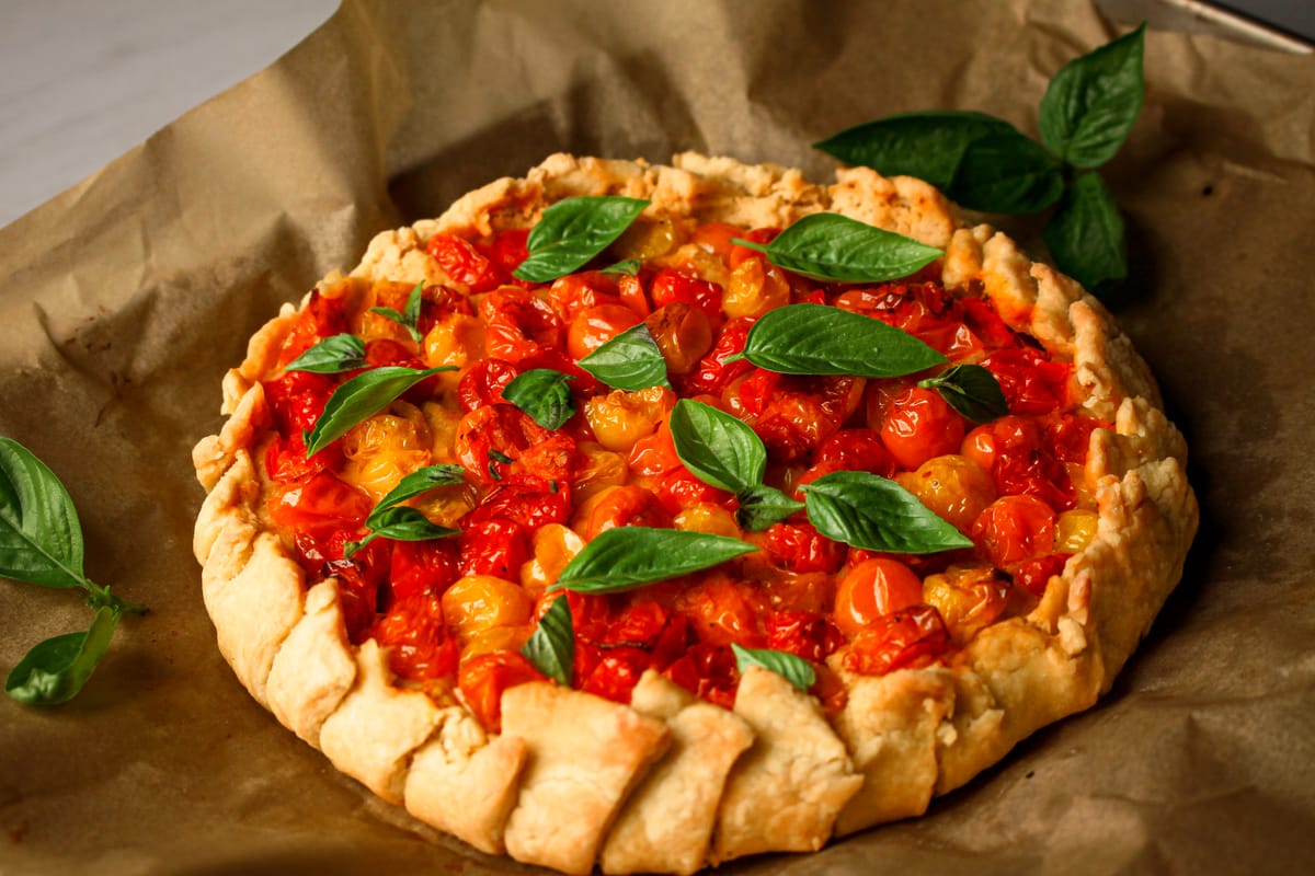 Roasted Tomato & White Bean Galette