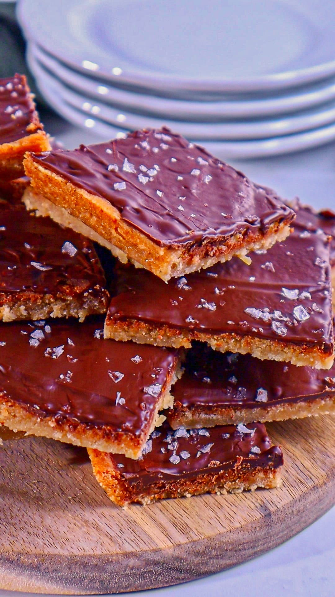 Vegan Salted Toffee Squares